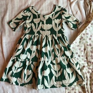 Hanna Andersson tiered tulip dress size 4